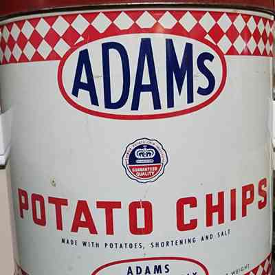 Adams Potato Chips 14 oz. Can