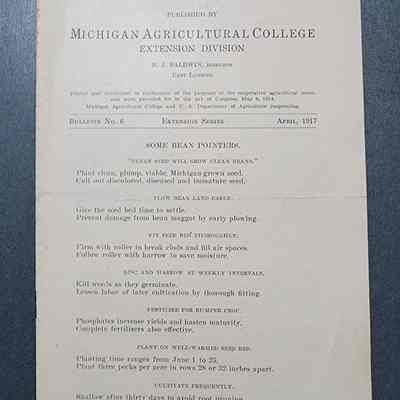 MAC Extension Divison Bulletin, 1917