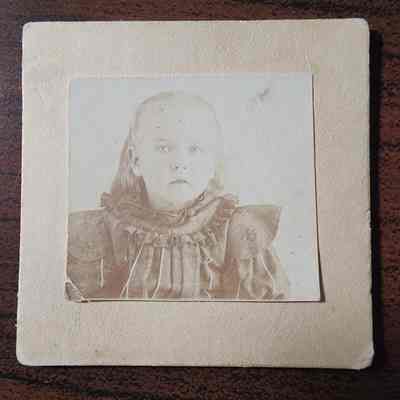 Portrait of a Girl Card Photo