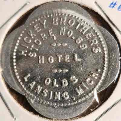 Hickey Brothers Hotel Olds 25-Cent Token