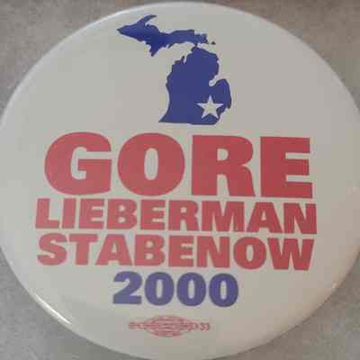 Gore-Lieberman-Stabenow Coattail Button