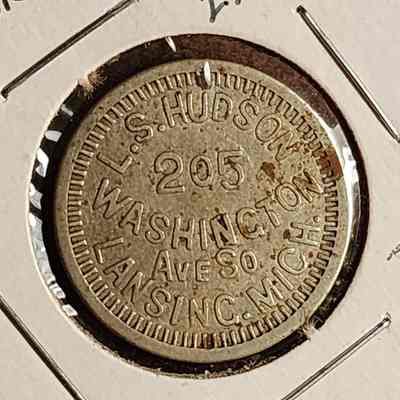 L.S. Hudson 5-Cent Token