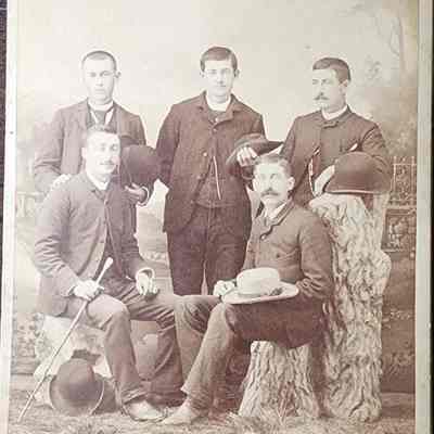 Portrait of a Group Cabinet Card by Cheney & Christmas