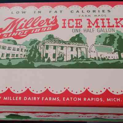 Miller's Ice Milk Gallon Box