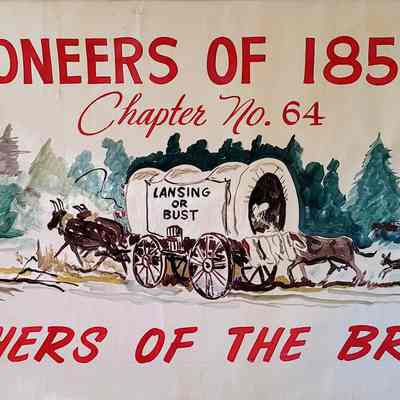 Lansing Centennial Brothers of the Brush Banner by Alf