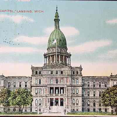 State Capitol, Lansing, Mich. Postcard