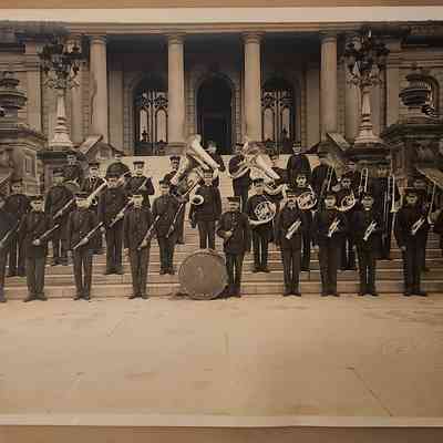 Lansing First Battalion F.A.M.N.G. Band on Capitol Steps Photo by Ellison