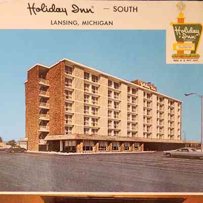 Holiday Inn South, Lansing, Michigan, Postcard