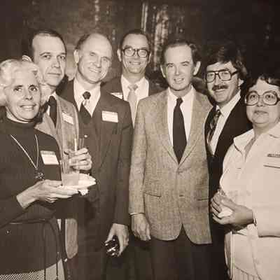 Gov. Milliken with a Group Photo by Floeter