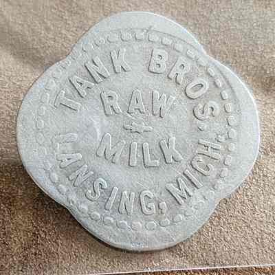 Tank Bros. Dairy 1 Quart Trade Token