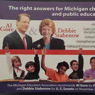 Gore-Stabenow MEA Coattail Mailer
