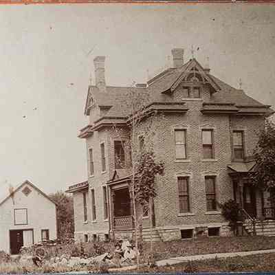 Residence of John Rouse, Lansing, Card Photo