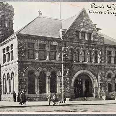 Post Office, Lansing, Mich. Postcard