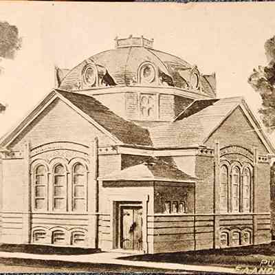 The New Congregational Church, Clare, Mich., Postcard