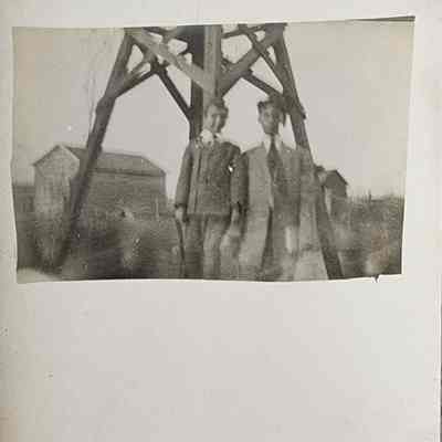 Children on a Farm RPPC by Bovee