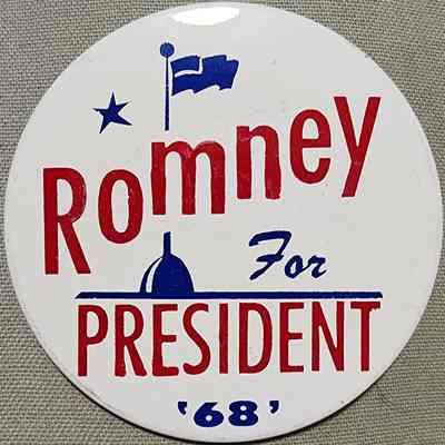 Romney for President '68' Button