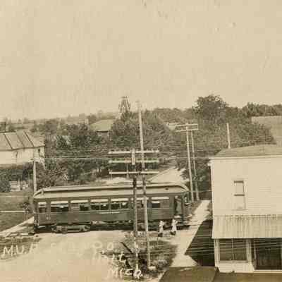 M.U.R. Stop & P.O. Holt, Mich. RPPC