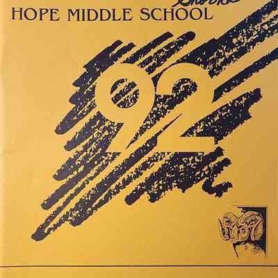 Hope Middle School Yearbook, 1992