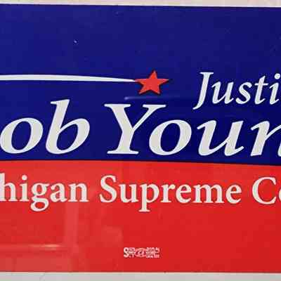 Justice Bob Young Michigan Supreme Court Sticker