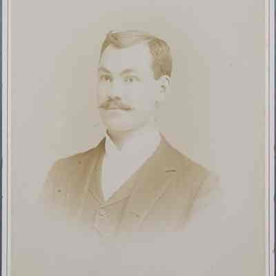 Portrait of a Man Cabinet Card by Scotford, Portland