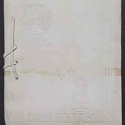 Michigan State College 1943 Invitation & Program