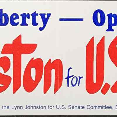 Johnson for U.S. Senate Bumper Sticker