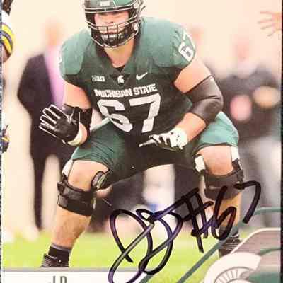Duplain Signed MSU Football Card