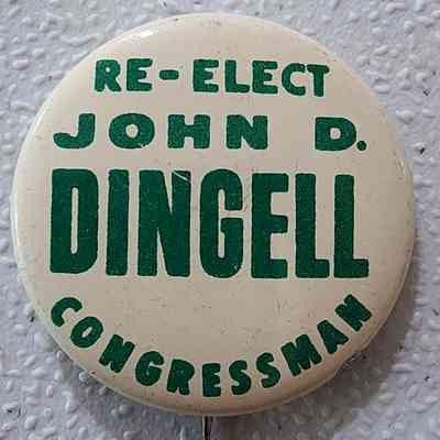 Re-Elect John D. Dingell Congressman Button