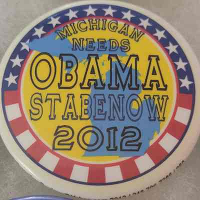 Obama-Stabenow Coattail Button