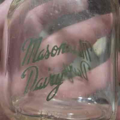 Mason Dairy Square Pyro Half Pint