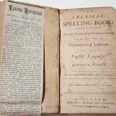 American Spelling Book, c. 1790, from Jenison Collection