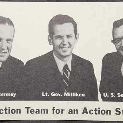 An Action Team for an Action State, Romney-Milliken-Griffin Card