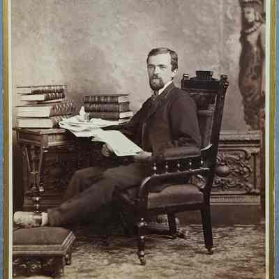 Portrait of a Man Cabinet Card by Scotford