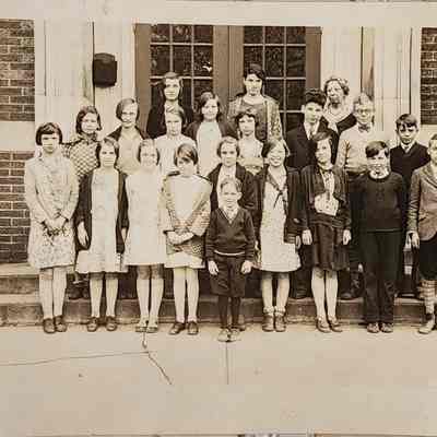 Class Photo, 1930, RPPC by Larner