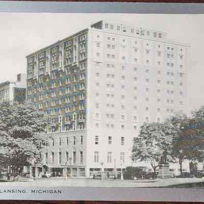 Olds Hotel, Lansing, Mich. Postcard