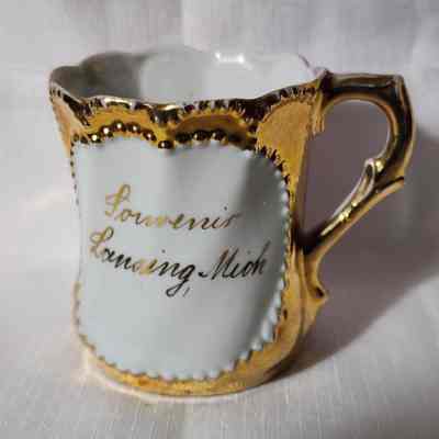 Lansing, Mich., Porcelain Souvenir Cup