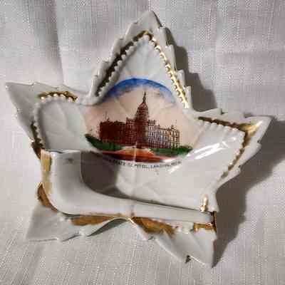 State Capitol Porcelain Souvenir Leaf Dish