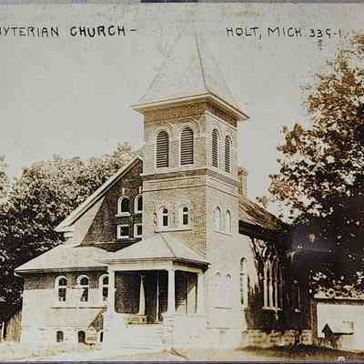 Presbyterian Church, Holt, Mich. RPPC