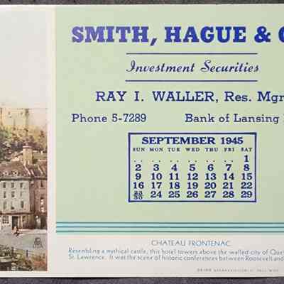 Smith, Hague & Co. Blotter