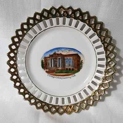 Carnegie Library Porcelain Souvenir Plate