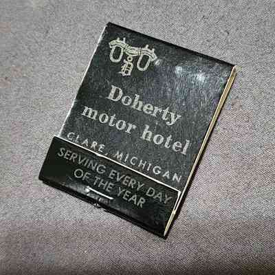 Doherty Motor Hotel, Clare, Michigan, Matchbook