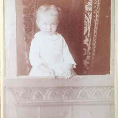 Portrait of a Child Cabinet Card by Cassey & Co.