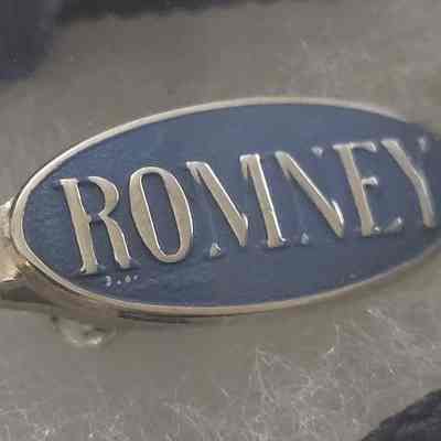 Romney Enamel Tie Tack