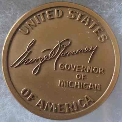 Gov. George Romney Gubernatorial Token