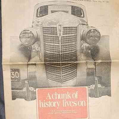 R.E. Olds Museum Opening Newspaper, 1981