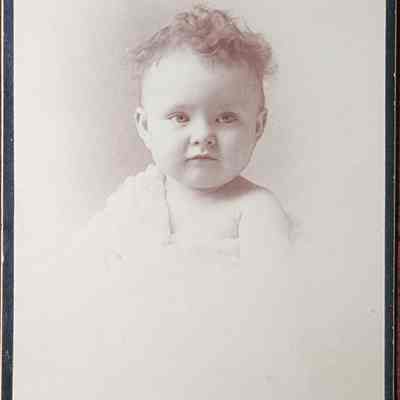 Portrait of a Baby Cabinet Card by Cassey & Riley