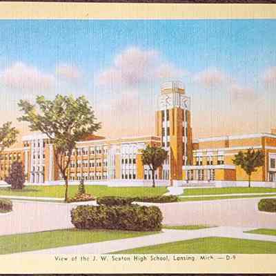 J.W. Sexton High School Postcard