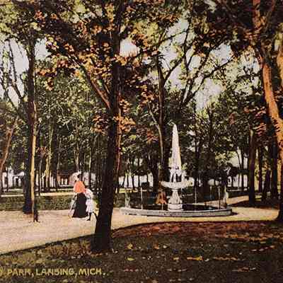 Third Ward Park, Lansing, Mich., Postcard