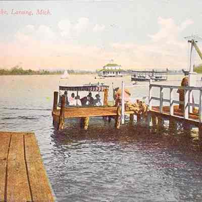 Pine Lake, Lansing, Mich. Postcard