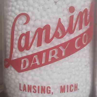 Lansing Dairy Co. Pyro Salad Cream Jar